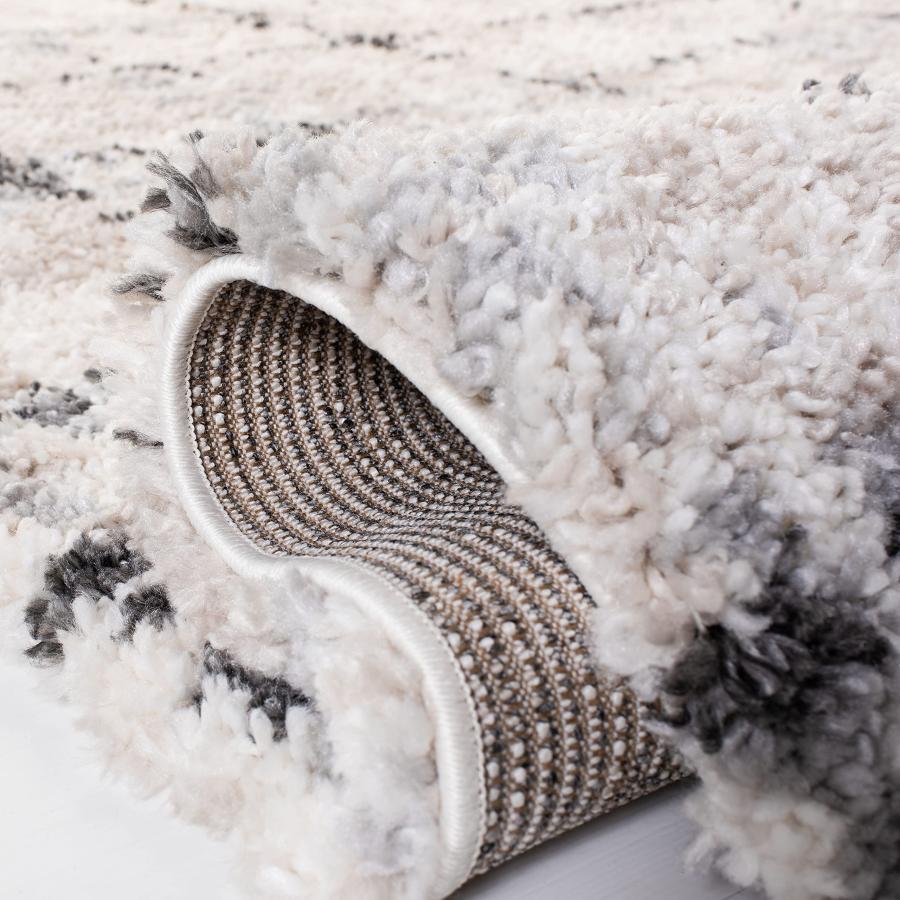 【並行輸入品】 SAFAVIEH Fontana Shag Collection Runner Rug 2'3" x 8'， Grey &_9