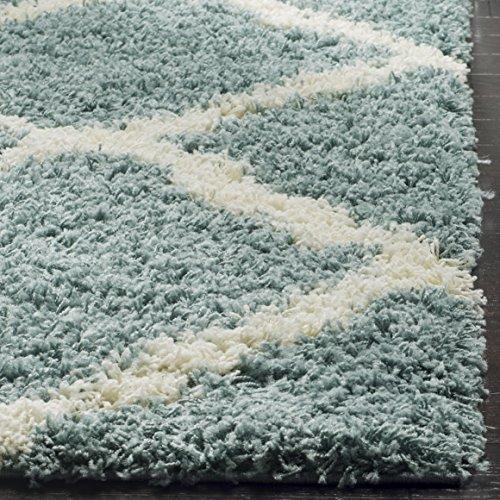 【並行輸入品】 SAFAVIEH Dallas Shag Collection Runner Rug 2'3" x 16'， Seafoam_4