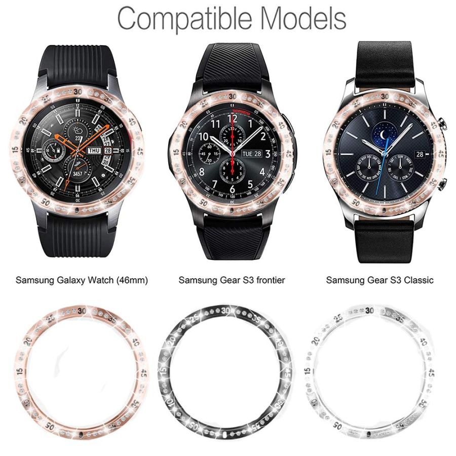 【並行輸入品】3pcs For Samsung Galaxy Watch 46mm/Gear S3 Frontier/Classicベゼルリング_3