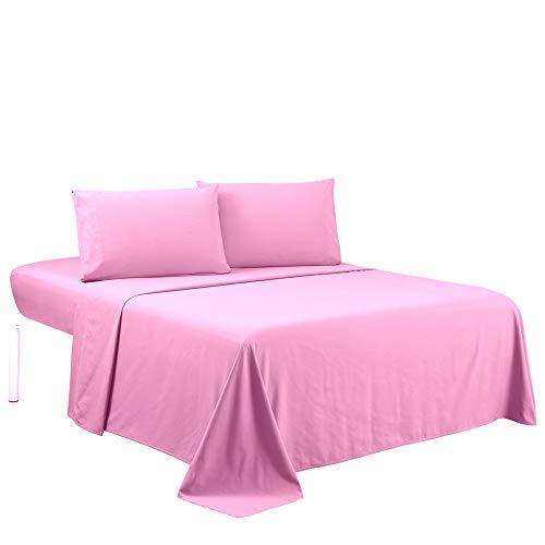 【並行輸入品】 KBC linen Full XL Size Sheet Set 4 Piece 100% Cotton Hotel L