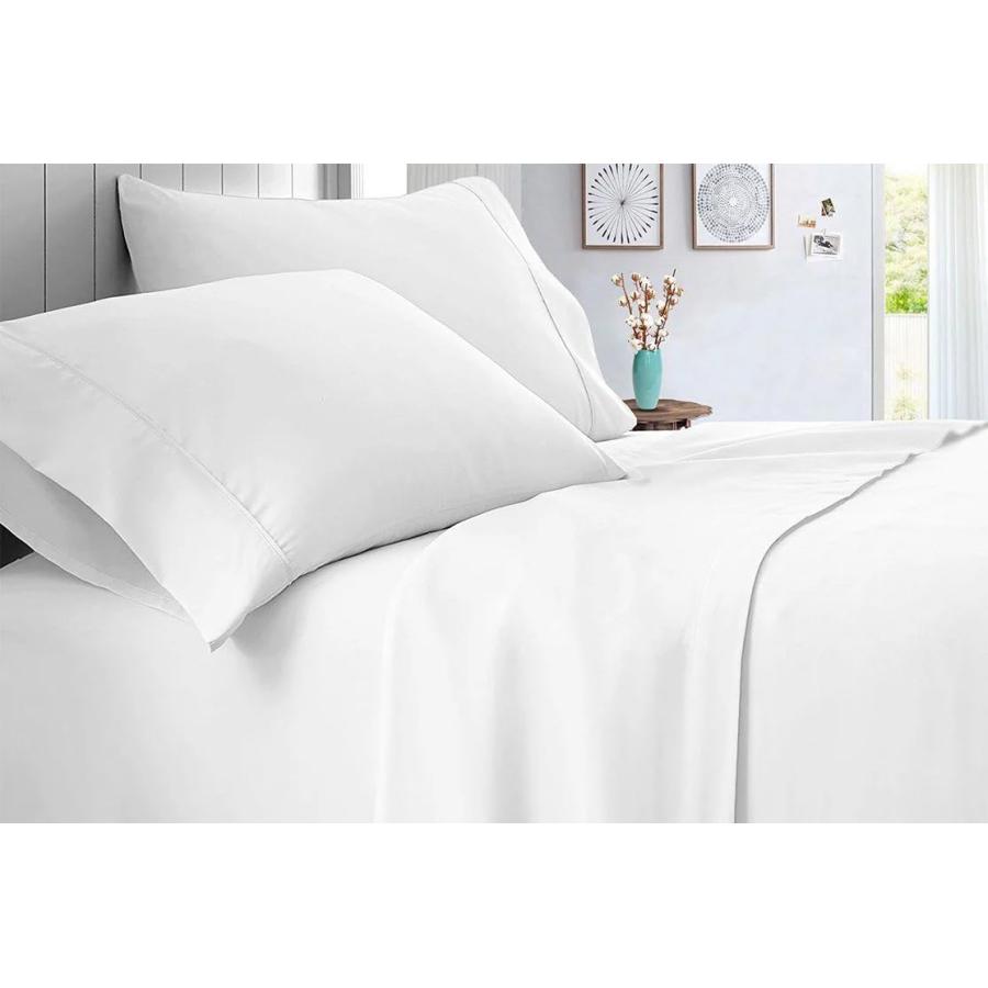 【並行輸入品】 True Luxury 1000 Thread Count 100% Egyptian Cotton Bed Sheets， 4_3