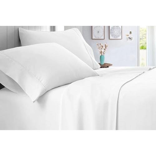 【並行輸入品】 True Luxury 1000 Thread Count 100% Egyptian Cotton Bed Sheets， 4_4