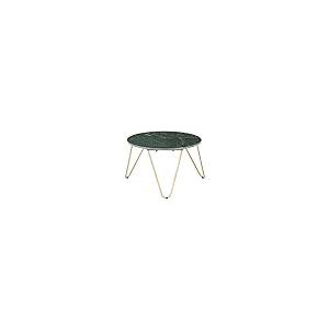 【並行輸入品】 vidaXL Coffee Table Green Real Stone Marble Texture Top， Moder_2