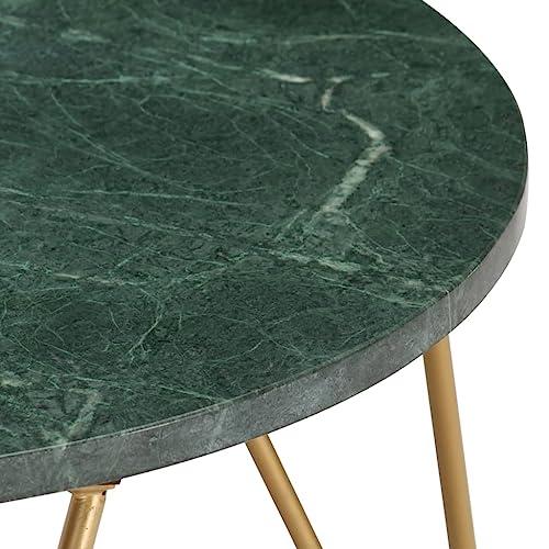 【並行輸入品】 vidaXL Coffee Table Green Real Stone Marble Texture Top， Moder_7