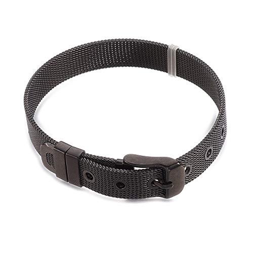 【並行輸入品】 LZD 304 Stainless Steel Watch Band Belt Fit Slide Charms Blue Plの画像