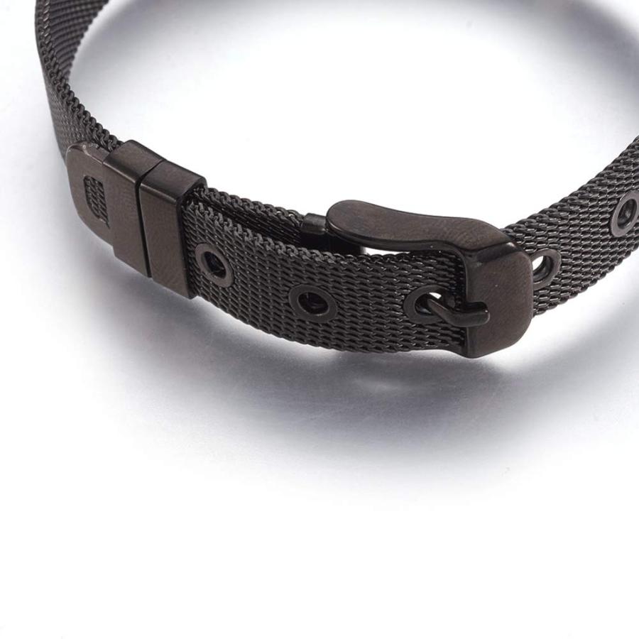 【並行輸入品】 LZD 304 Stainless Steel Watch Band Belt Fit Slide Charms Blue Plの画像