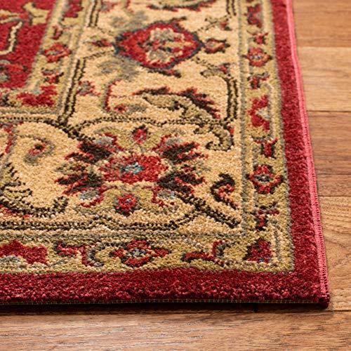 【並行輸入品】SAFAVIEH Mahal Collection ランナーラグ 2フィート2インチ x 12フィート レッド&ベージュ 伝統_4