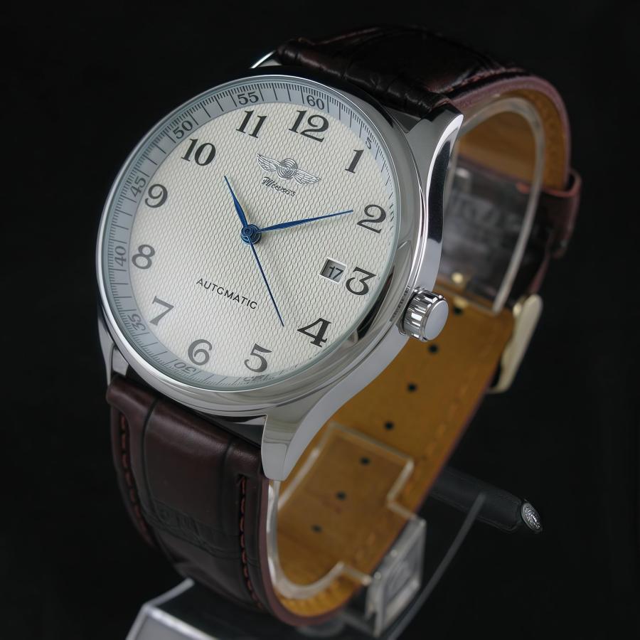 【並行輸入品】MASTOPメンズ 自動機械式腕時計 ビジネス カジュアル トップブランド レザー腕時計 防水 スポーツクロノグラフ, ブラウン ...