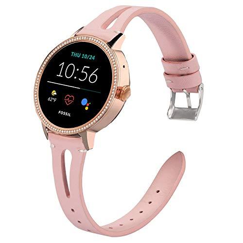 【並行輸入品】 Compatible for Fossil Women Gen 5E Band, YOUkei Slim Vintage Leaの画像