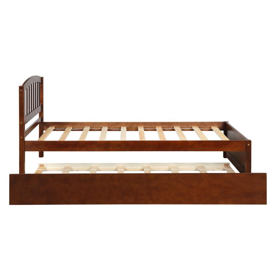 【並行輸入品】 SOFTSEA Twin Platform Bed Frame with Trundle for Kids， Farmhouse_9
