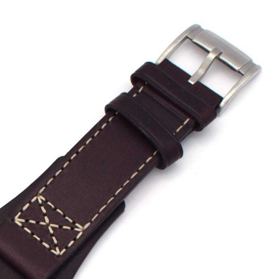 並行輸入品】THEAGEクイックリリース本革時計バンド、Fossil FS4813IE 