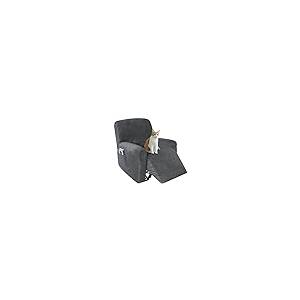 【並行輸入品】ストレッチベルベットリクライニングチェアカバー 4ピース 厚くて柔らかいリクライニングスリップカバー サイドポケット付き グレー_2