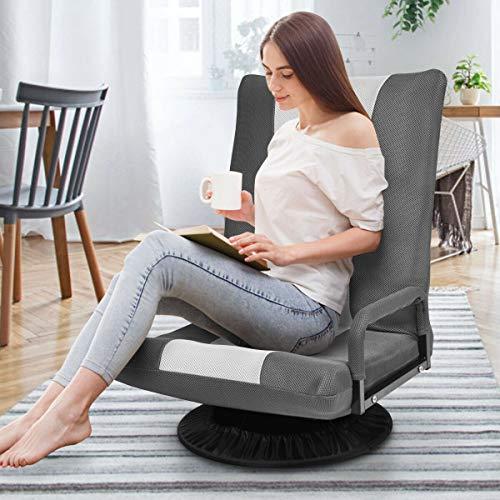 【並行輸入品】 DORTALA 360 Degree Swivel Gaming Floor Chair， 6 Position Adjusta_7