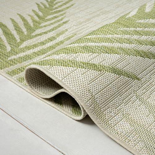 【並行輸入品】LR Home Ox Bay Caroline Coastal Palm Leaf 屋内/屋外エリアラグ、ベージュ/S. ピー、1_7