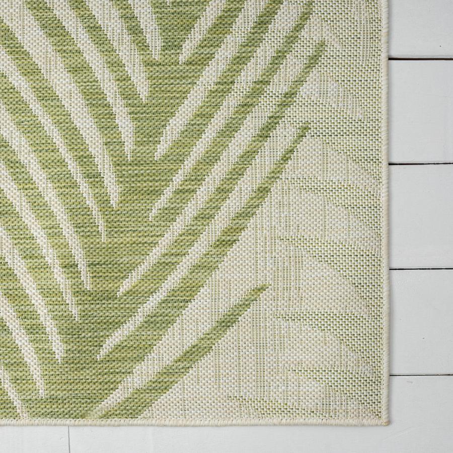 【並行輸入品】LR Home Ox Bay Caroline Coastal Palm Leaf 屋内/屋外エリアラグ、ベージュ/S. ピー、1_9