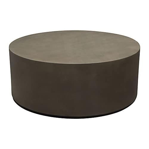 【並行輸入品】 Montage Diamond Sofa Round Faux Cement Cocktail Table MONTAGERCT_1