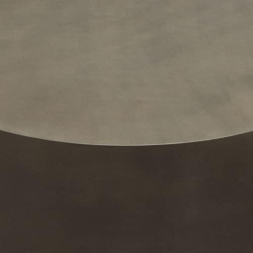 【並行輸入品】 Montage Diamond Sofa Round Faux Cement Cocktail Table MONTAGERCT_7