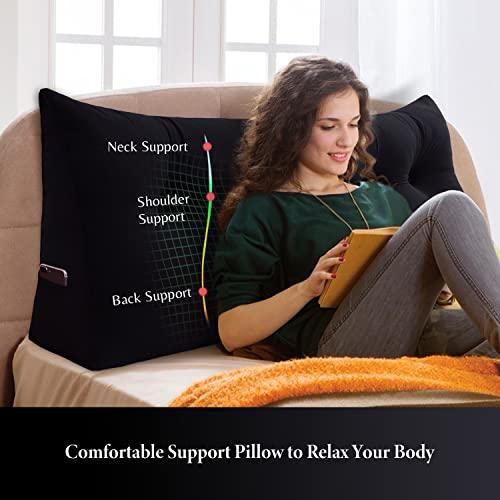 【並行輸入品】 VERCART Large Headboard Pillow Wedge Bed Rest Reading Pillow Day_4
