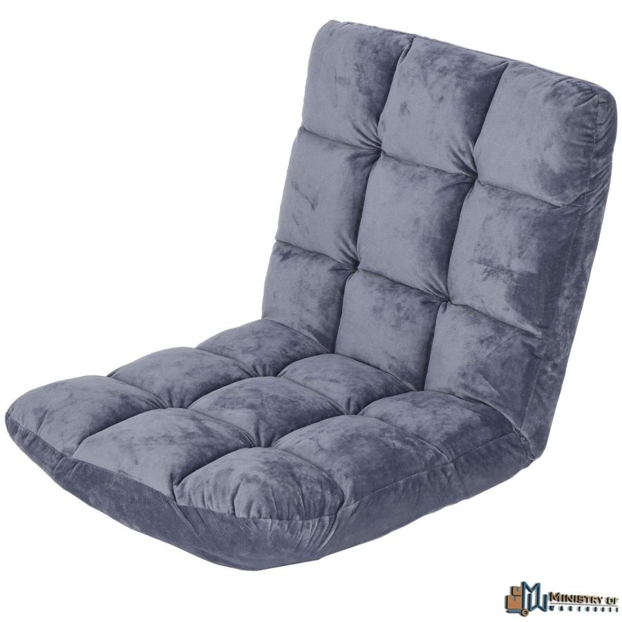 並行輸入品】 Adjustable 14 Position Folding Floor Chair Gaming 