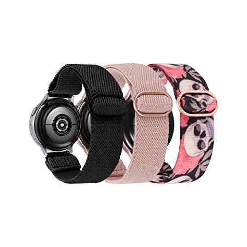 【並行輸入品】 TOYOUTHS 3 Pack 20mm Stretchy Nylon Band Compatible with Samsung_1