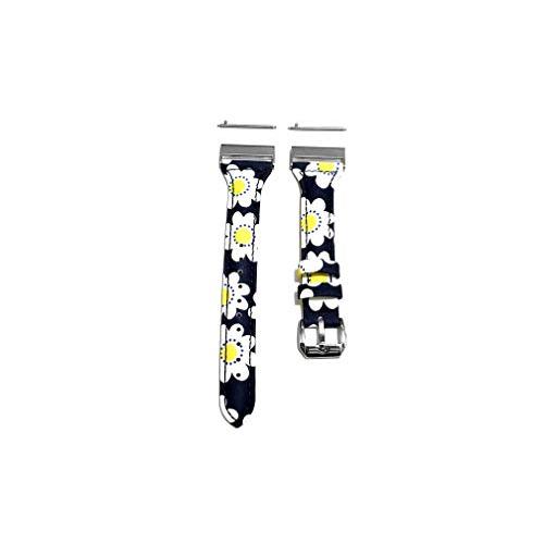 【並行輸入品】 NICKSTON Daisy Floral Slim Leather Watch Bands 24mm 25mm Width f_7