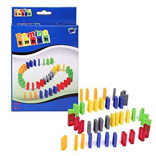 【並行輸入品】 Point Games Domino Smash   42 Pcs Building Blocks Racing Tile Ga Classic 91 Numbered Domino Tiles Double 12 Dominoes in Tin Can- Classic Game  - Walmart.com