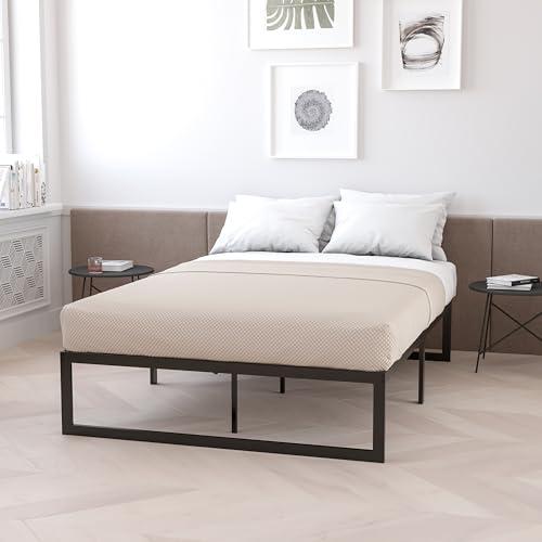 【並行輸入品】 Flash Furniture Louis 14 Inch Metal Platform Bed Frame with 12 I_1