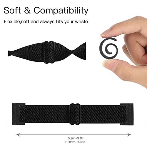 【並行輸入品】YONWORTH(ヨンワース) 調節可能な伸縮性ナイロン時計バンド Fitbit Charge 4/Charge 3/SEバンド対_7