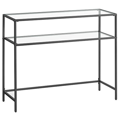 【並行輸入品】 VASAGLE 39.4 Inch Console Sofa Table， Modern Entryway Table， Tem