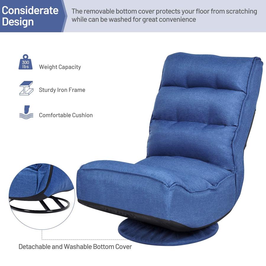 【並行輸入品】 Giantex 360 Degree Swivel Gaming Chair， 6 Position Adjustable Fo_9