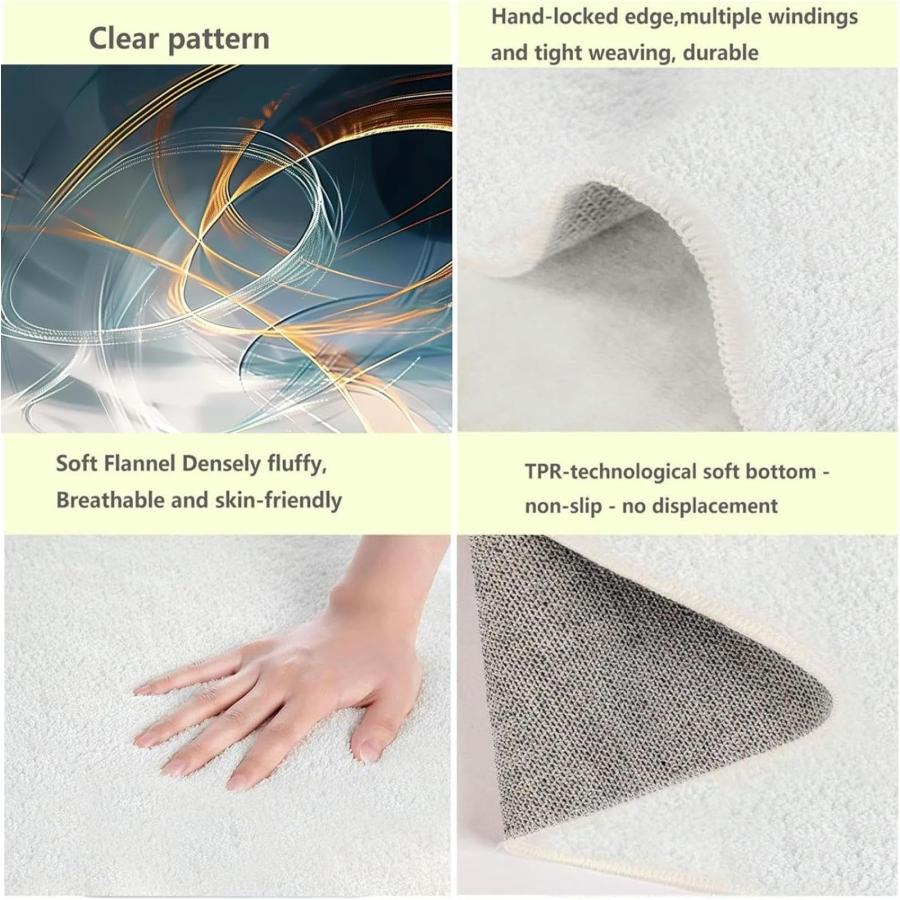【並行輸入品】 Minimalist Style Carpets Irregular Graphic Pattern Decoration Li_6