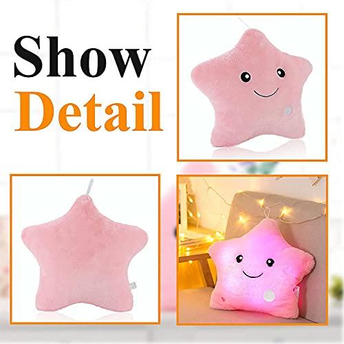 【並行輸入品】 KAHEAUM Glowing Star Pillows Decorative Throw Pillows， Cute Plus_4