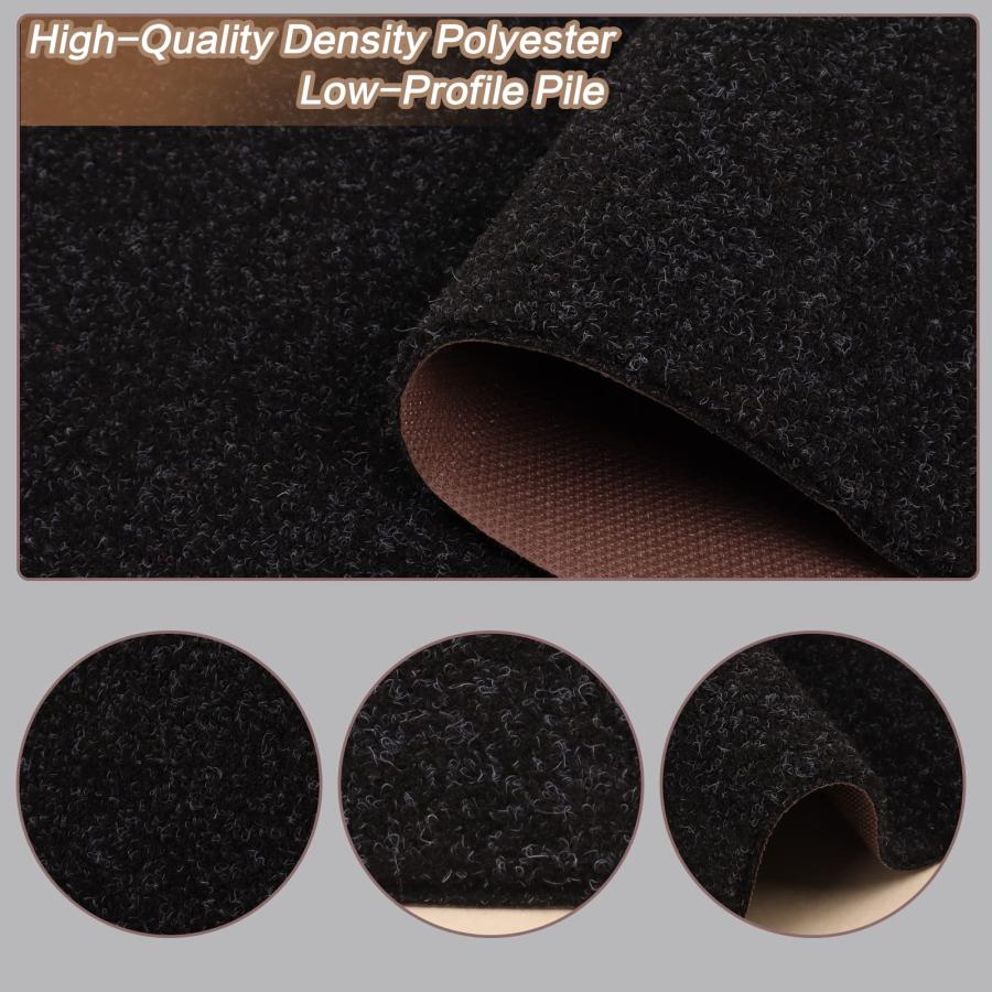 【並行輸入品】 4' x 10' Runner Rugs with Rubber Backing， Indoor Outdoor Utility_3