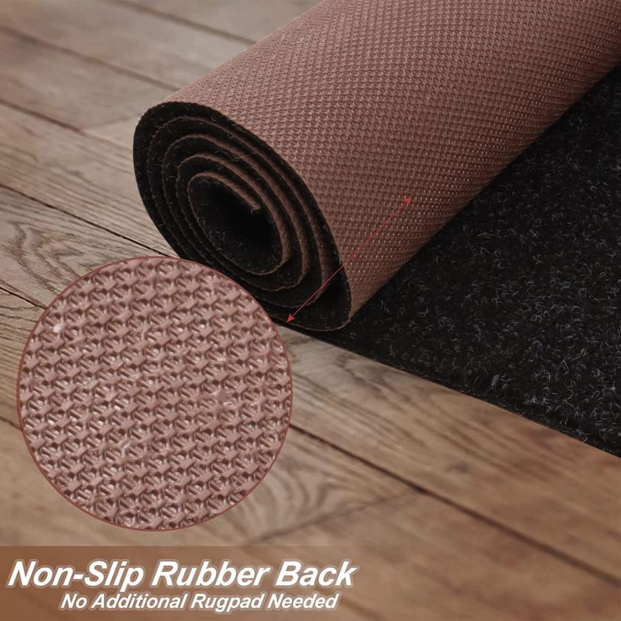 【並行輸入品】 4' x 10' Runner Rugs with Rubber Backing， Indoor Outdoor Utility_6