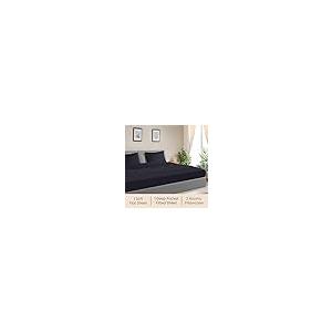 【並行輸入品】 SGI bedding 120"x 80" 4 Pc Family King Size Sheet Set 1000 Threa_5