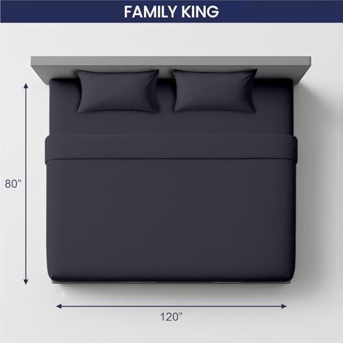 【並行輸入品】 SGI bedding 120"x 80" 4 Pc Family King Size Sheet Set 1000 Threa_7
