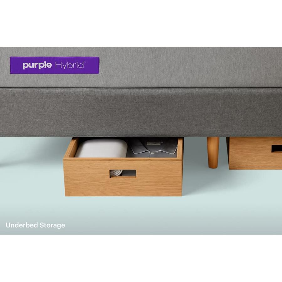 【並行輸入品】 Purple Bed Frame   Stone Grey, Cal King, Durable Platform, Easyの画像