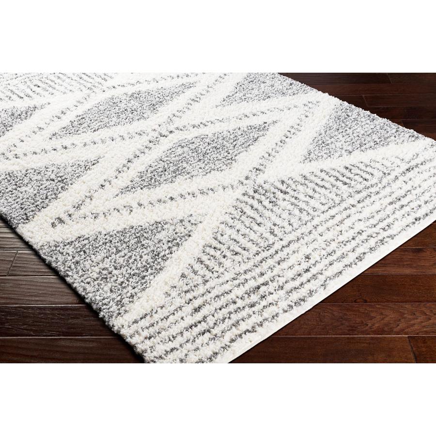 【並行輸入品】 Mark&Day Area Rugs， 5ft Round Gever Global Shag Charcoal Area Ru_6