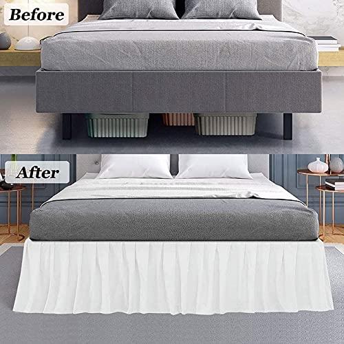【並行輸入品】 Rainbowlinens Luxury Soft Fluffy Black Ruffled Bed Skirt Full Si_2
