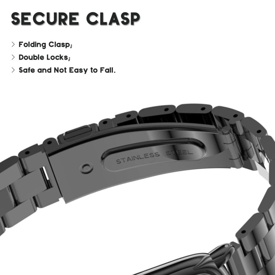 【並行輸入品】eiEuuk メタルバンド Fitbit Luxe/Luxe SE対応 ステンレススチール 保護フレームデザイン メタルリストストの画像