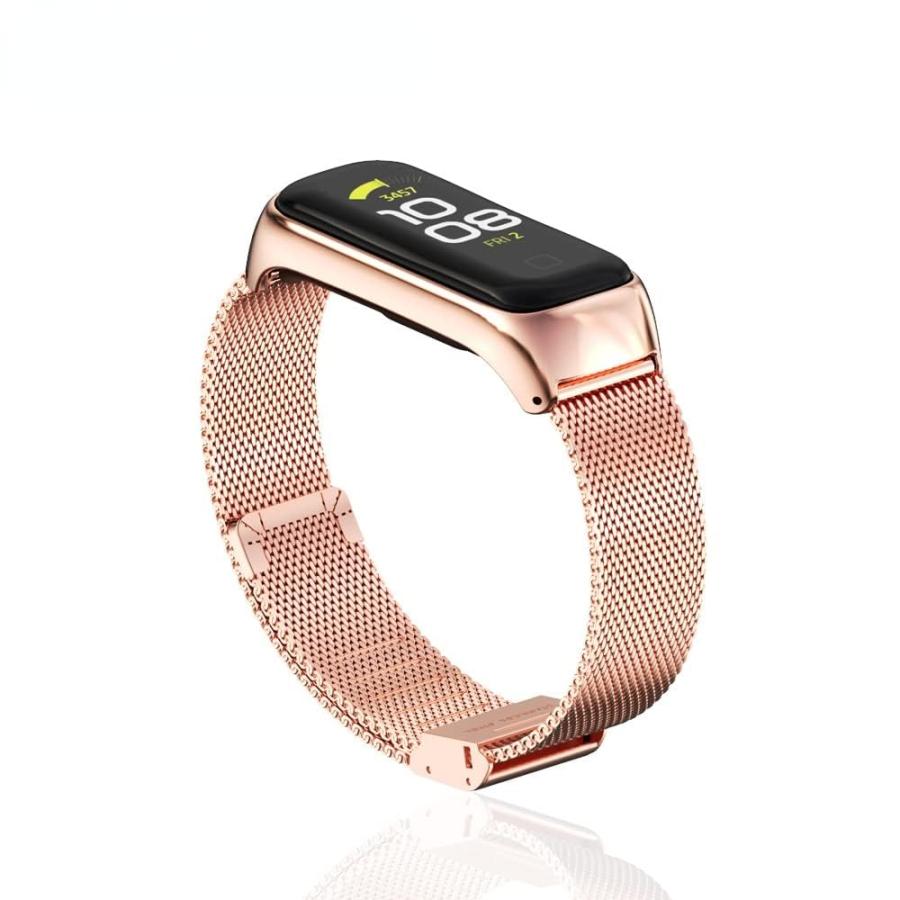 【並行輸入品】3Chome メタルストラップ Samsung Galaxy Fit 2 ウォッチ バンド ブレスレット 交換用 バンド (ミアン_5