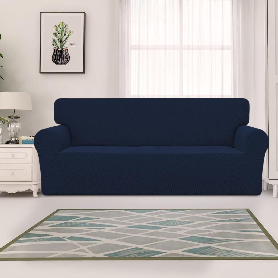 【並行輸入品】 Easy Going Stretch Jacquard Couch Cover， 1 Piece Soft Sofa Cover_3