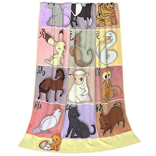 【並行輸入品】 Fruits Basket Blanket Soft Cozy Flannel Throw All Season Blanket_1