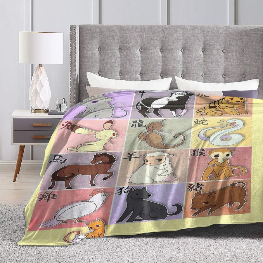 【並行輸入品】 Fruits Basket Blanket Soft Cozy Flannel Throw All Season Blanket_6