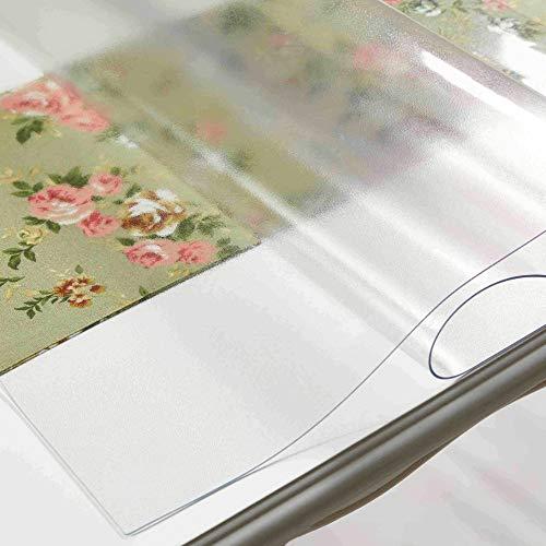【並行輸入品】NECAUX カスタム35.4 x 63インチ つや消しテーブルカバー プロテクター 厚さ1.5mm プラスチック 防水 高耐久_4