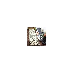 【並行輸入品】SAFAVIEH ビーチハウスコレクション 2フィート2インチ x 6フィート クリーム/グリーン BHS121W モロッコトレリ_5