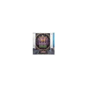 【並行輸入品】xigua Mardi Gras バスカーテンラグセット 2点 マルディグラ パープルゴールドクラウン バスルームテーマセット シ_2