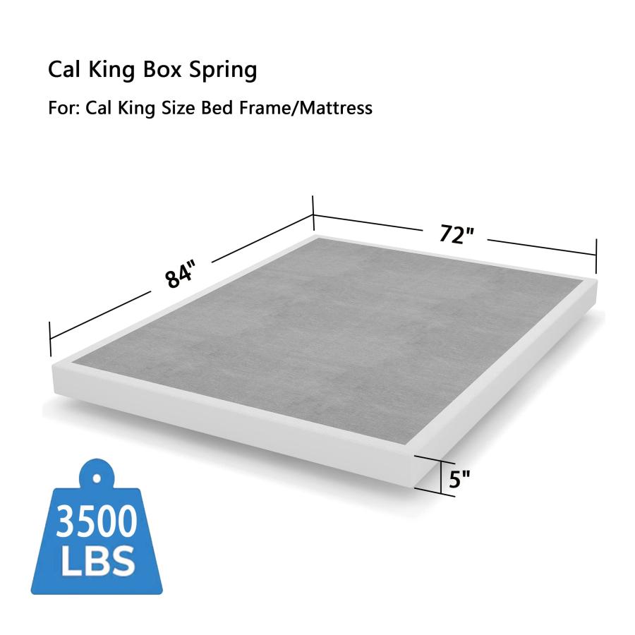 【並行輸入品】 THEOCORATE California King Box Spring and Cover Set， 5 Inch Low_5