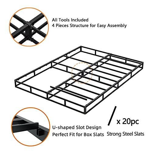 【並行輸入品】 THEOCORATE California King Box Spring and Cover Set， 5 Inch Low_9