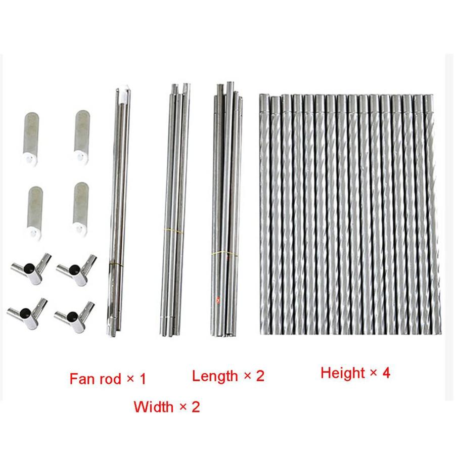 【並行輸入品】 DKULMN Stainless Steels Bed Canopy Frame，Netting Bed Canopy Fram_8